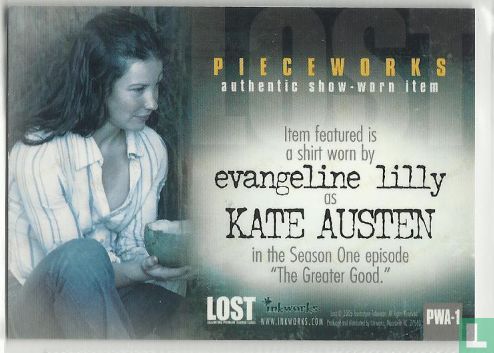 Evangeline Lilly as Kate Austen Piecework + Autograph - Afbeelding 2