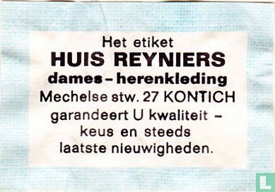 Het etiket Huis Reyniers