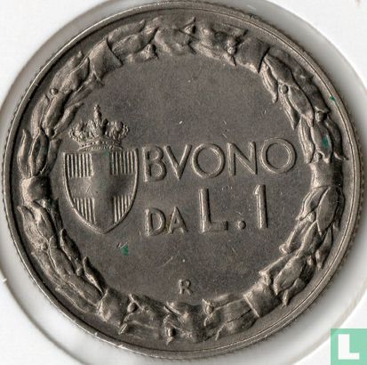 Italy 1 lira 1922 - Image 2
