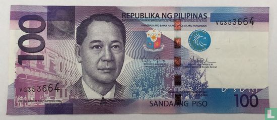 Philippinen 100 Pesos 2014 - Bild 1