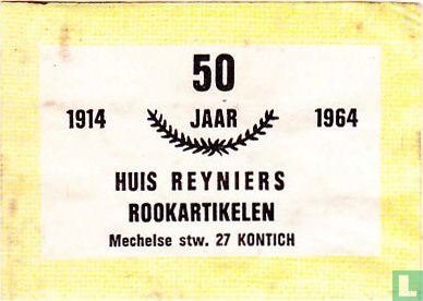 50 jaar Huis Reyniers Rookartikelen