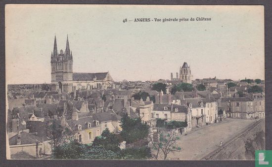 Angers, Vue generale prise du Chateau