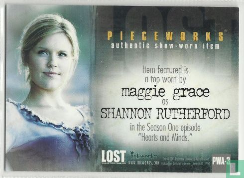 Maggie Grace as Shannon Rutherford Piecework + Autograph - Afbeelding 2