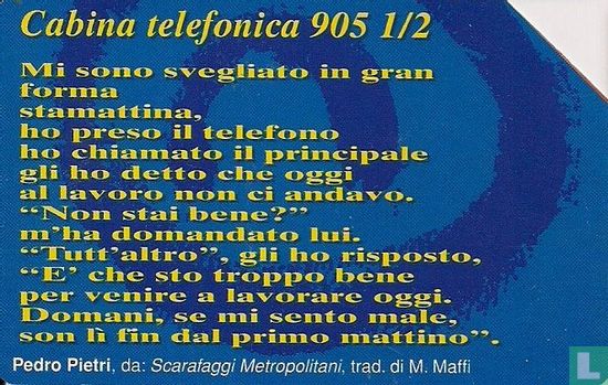 Venezia Poesia - "Cabina Telefonica 905" - Afbeelding 1
