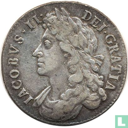 Angleterre ½ crown 1686 - Image 2