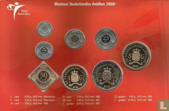 Netherlands Antilles mint set 2010 "Farewell to the Bank of the Netherlands Antilles" - Image 2