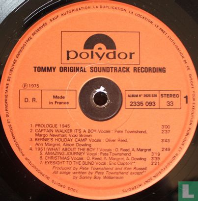 Tommy Original Soundtrack Recording - Afbeelding 3