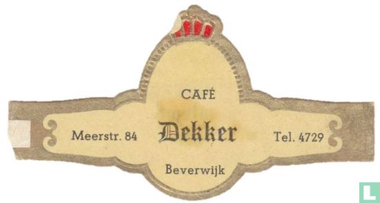 Café Dekker Beverwijk - Meerstr. 84 - Tel. 4729 - Image 1
