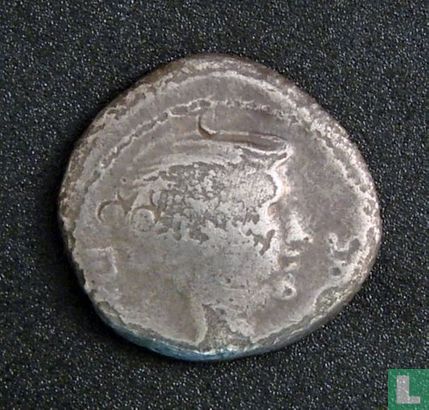 Römischen Reiches, AR Quinarius, 42 BC, Fulvia Frau des Marcus Antonius, Lugdunum - Bild 1