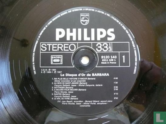 Le disque d'or de Barbara - Image 3