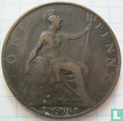 United Kingdom 1 penny 1896 - Image 1