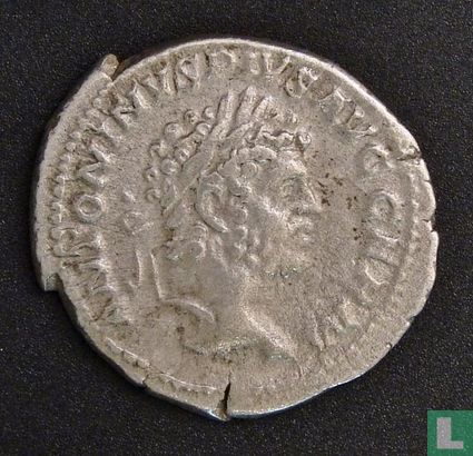 Romeinse Rijk, AR Denarius, 198-217 AD, Caracalla, Rome, 214 AD - Afbeelding 1