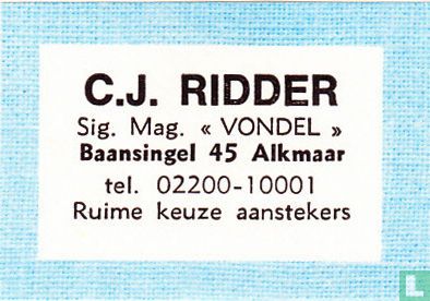 C.J. Ridder - Sig. Mag. "Vondel"