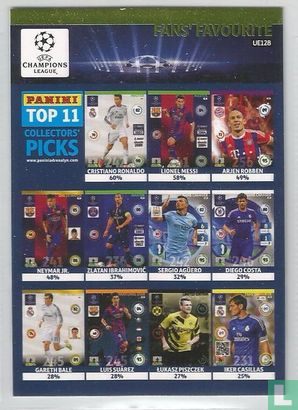 Fans' Favourites: overall top 11 - Image 1