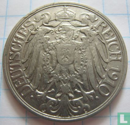 Empire allemand 25 Pfennig 1910 (G) - Image 1