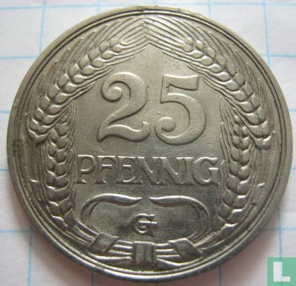 Empire allemand 25 Pfennig 1910 (G) - Image 2
