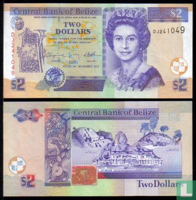 2 Belize Dollars 2007