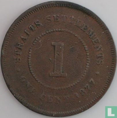 Straits Settlements 1 Cent 1877 - Bild 1