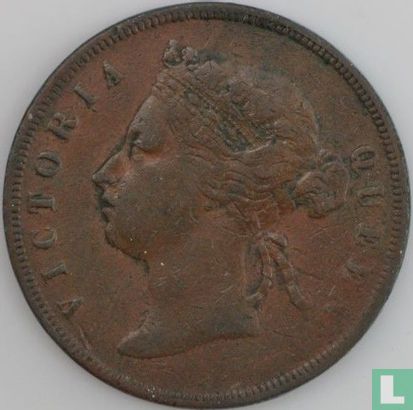 Établissements des détroits 1 cent 1877 - Image 2