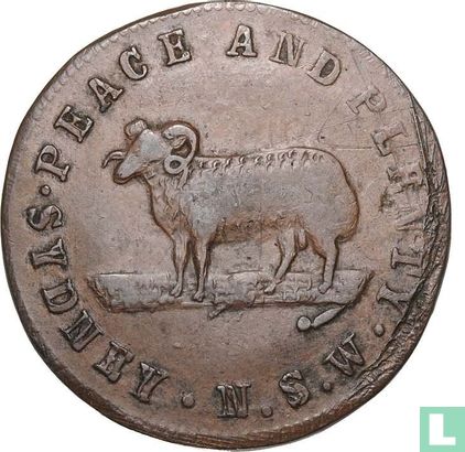 Australia  penny  Peace & Plenty  1862 - Image 2