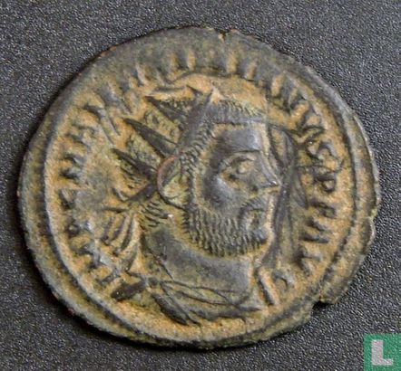 Empire romain, AE2 post-réforme Radiate Fraction, 286-305 AD, Maximien, Cyzique, 295-296 AD - Image 1