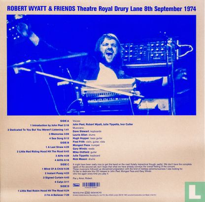 Theatre Royal Drury Lane - Robert Wyatt & Friends in Concert - Bild 2