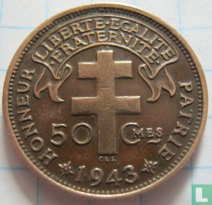 French Equatorial Africa 50 centimes 1943 - Image 1