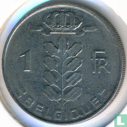 Belgique 1 franc 1969 (FRA) - Image 2