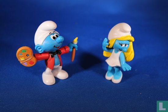 Smurfette and Painter Smurf - Image 3