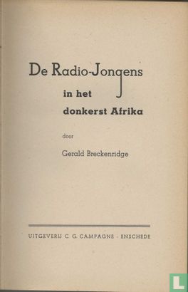 De radio jongens in het donkerst Afrika - Afbeelding 2