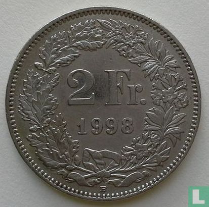 Switzerland 2 francs 1998 - Image 1
