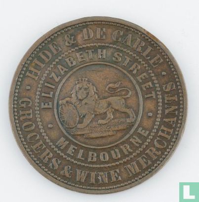 Australia Penny Hide & De Carle - Melbourne, Victoria  1857 - Bild 2
