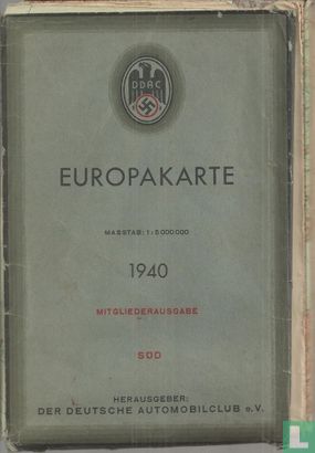 DDAC Europakarte 1940 - Afbeelding 1