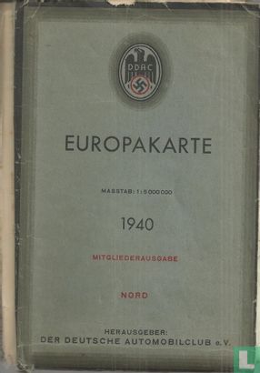 DDAC Europakarte 1940 - Afbeelding 2