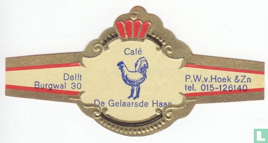 Café De Gelaarsde Haan - Delft Burgwal 30 - P.W.v. Hoek & Zn. tel. 015-126140 - Afbeelding 1