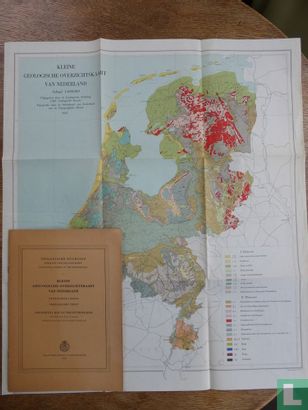 Kleine geologische overzichtskaart van Nederland