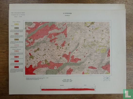 Geologische kaart van Nederland Blad 16 Steenwijk kwartblad II