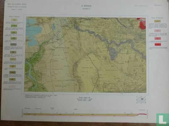 Geologische kaart van Nederland 21 Zwolle Kwartblad II