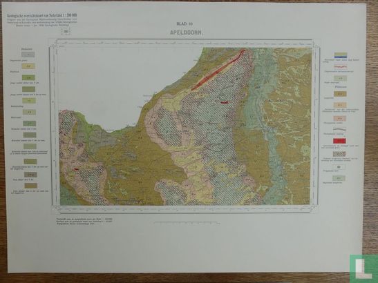 Geologische overzichtskaart van Nederland Blad 10 Apeldoorn