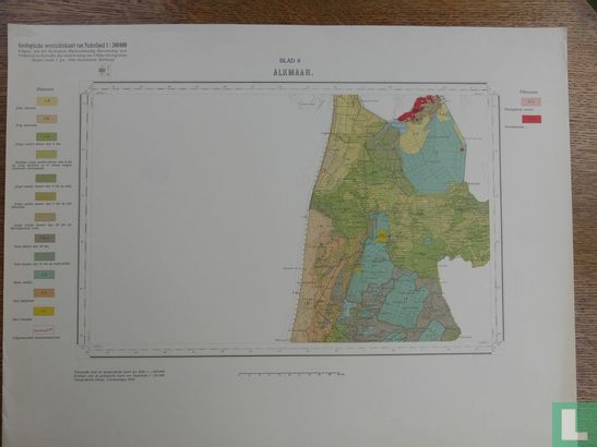 Geologische overzichtskaart van Nederland Blad 6 Alkmaar
