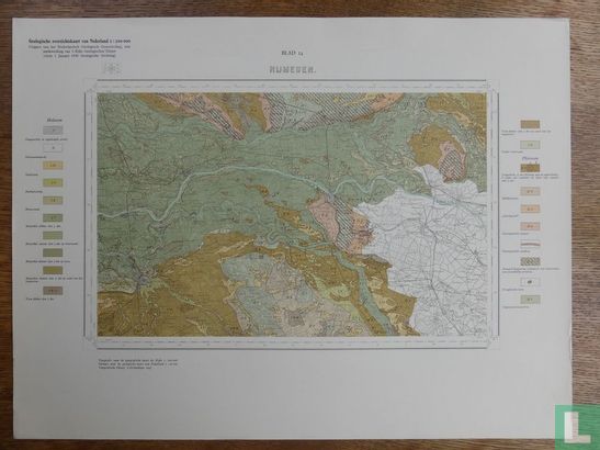 Geologische overzichtskaart van Nederland Blad 14 Nijmegen