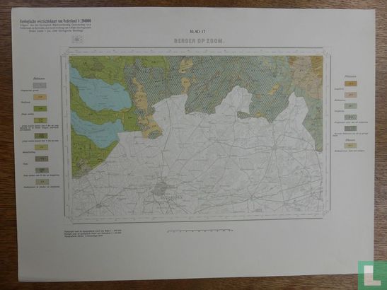 Geologische overzichtskaart van Nederland Blad 17 Bergen op Zoom