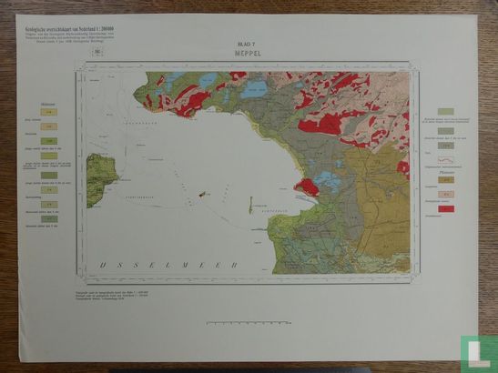 Geologische overzichtskaart van Nederland Blad 7 Meppel
