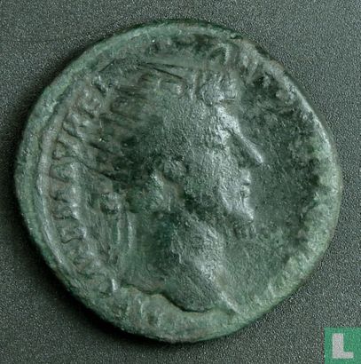 Romeinse Rijk, AE Dupondius, 161-180 AD, Marcus Aurelius, Rome, 161 AD - Afbeelding 1