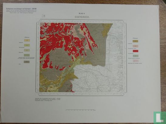 Geologische overzichtskaart van Nederland Blad 8 Coevorden