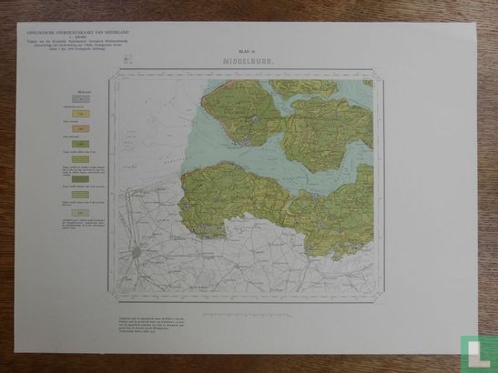 Geologische overzichtskaart van Nederland Blad 16 Middelburg