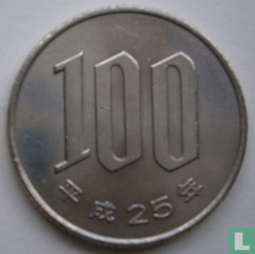 Japan 100 yen 2013 (jaar 25) - Afbeelding 1