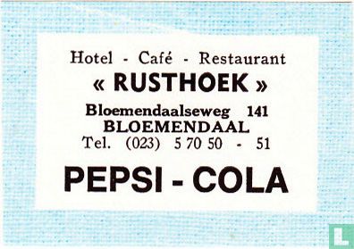 "Rusthoek" - Pepsi-Cola