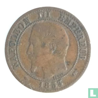 Frankreich 2 Centime 1853 (D - klein) - Bild 1