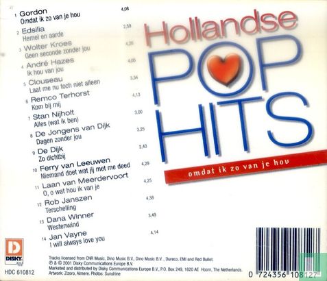 Hollandse pop hits - Omdat ik zo van je hou - Afbeelding 2